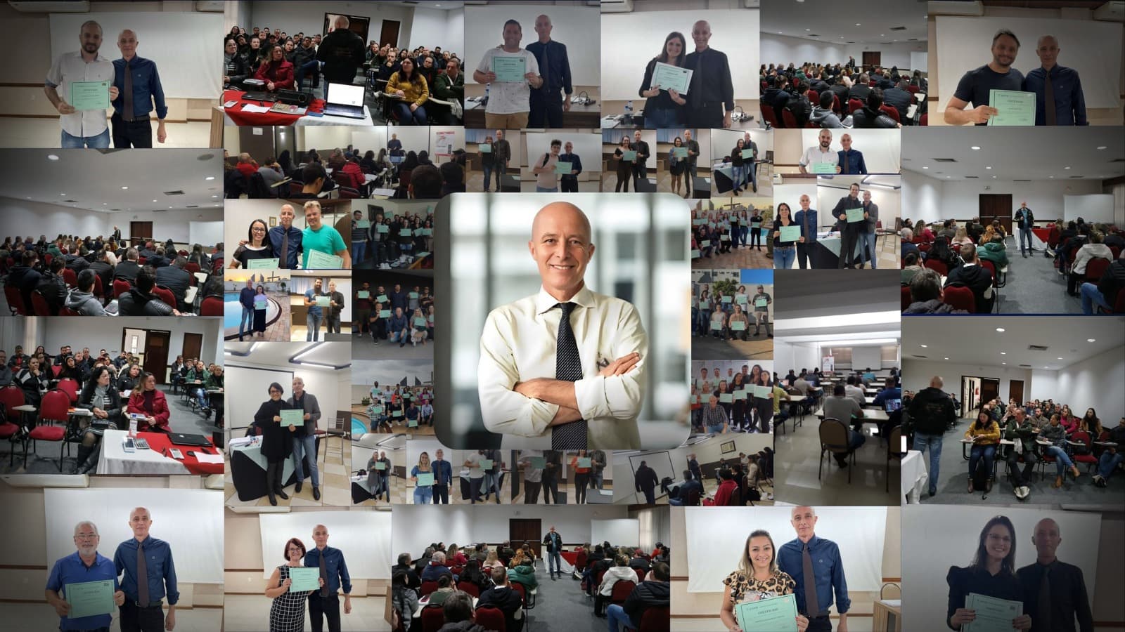 Foto de várias turmas que se formaram